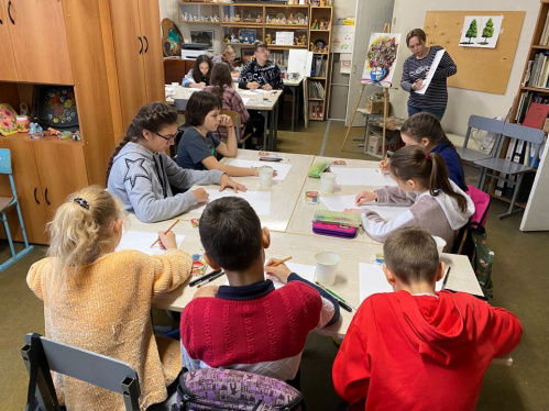 В Городищенском районе открылась детская художественная выставка