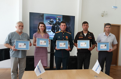 В Волгоградской Горьковке прошло гашение юбилейных почтовых марок