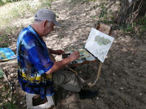 В Михайловском районе состоялся плэнэр волгоградских художников