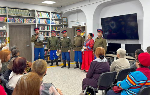 Для читателей Волгоградской библиотеки для слепых прозвучали казачьи песни