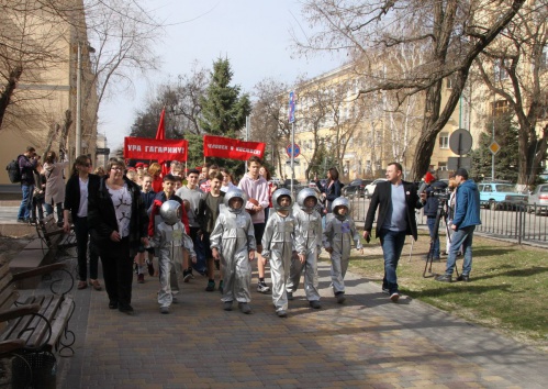 В Волгограде отметили 60-летие полёта в космос Юрия Гагарина 
