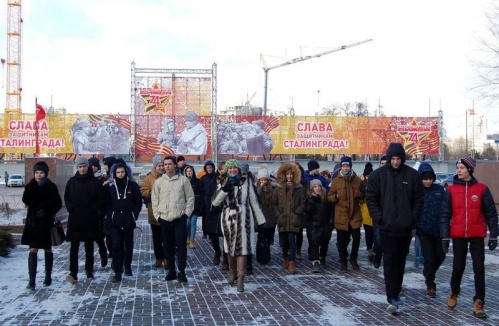 В Волгограде состоялась масштабная пешеходная экскурсия