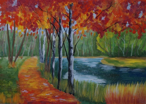 В Волгоградской Горьковке откроется выставка детских рисунков «Пурпурный блеск огня и злата» 