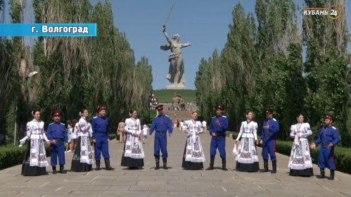 Ансамбль российского казачества принял участие в записи клипа на песню «Смуглянка»