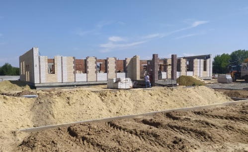 Продолжается строительство нового ДК в Камышинском районе Продолжается строительство нового ДК в Камышинском районе
