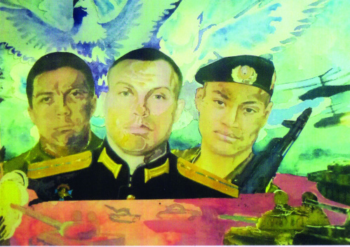 Волгоградские художники создали портретные эскизы героев СВО Волгоградские художники создали портретные эскизы героев СВО