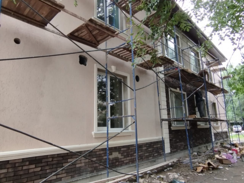 В ходе ремонта здания ДШИ в Михайловке выполнены общестроительные работы