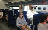 Экскурсоводы «Старой Сарепты» провели путевую экскурсию для первых пассажиров нового электропоезда